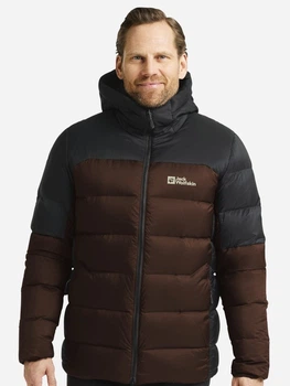 Пуховик зимний короткий мужской Jack Wolfskin Nebelhorn Down Hoody M Rds A61827-D0107 2XL Коричневый (4064886585149)