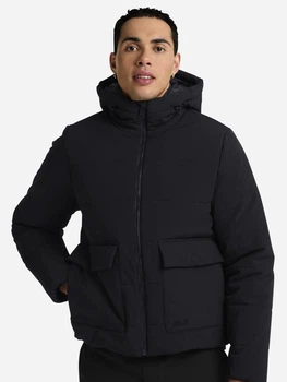 Пуховик зимовий короткий чоловічий Jack Wolfskin Northern Lite Hooded Jkt M A65023-6000 2XL Чорний (4064886546904)