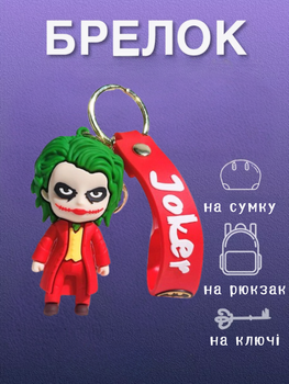 Брелок Джокер Joker іграшка на рюкзак, ключі 7 см