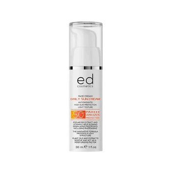 Дневной солнцезащитный крем с SPF 50 Daily Sun Cream SPF 50 ED Cosmetics 30 мл