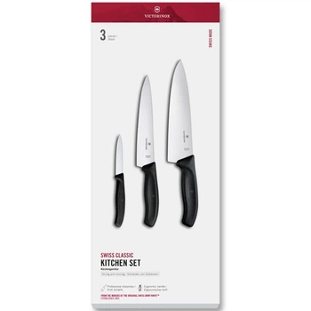 Набір кухонних ножів Victorinox Swiss Classic 3 шт 6.7133.3G