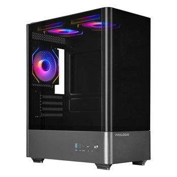 Корпус Prologix Lumi GM-01AB Glass Black