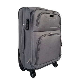 Валіза на колесах текстиль Wings сірий 1703/4 grey (S)