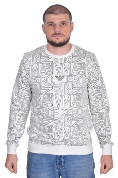 Світшот з логотипом Armani 24-24K-5036 XL білий