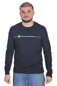 Світшот з логотипом Calvin Klein 24-5033 S темно-синій
