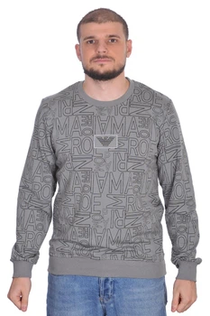 Світшот з логотипом Armani 24-24K-5036 XL сірий