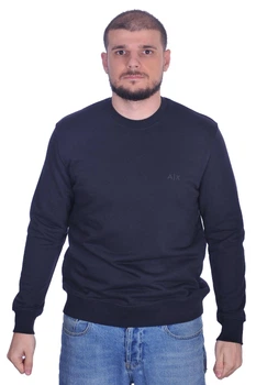 Світшот з логотипом Armani 24-A58552 3XL темно-синій