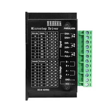 Драйвер шагового двигателя Nema 17 23 TB6600 4.0 А для биполярного мотора ЧПУ станка 3d принтера (5-2)