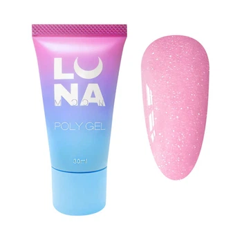 Полигель Luna Poly Gel 16 ягодно-розовый с шиммером 30 мл