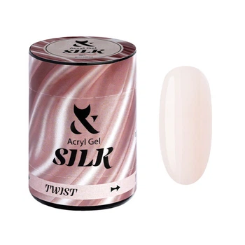 Акрил-гель F.O.X Aсryl Gel Silk 001 молочный розово-бежевый 20 мл