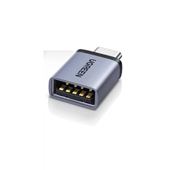 Адаптер-переходник UGREEN Type-C to USB 3.2, 10Gbps, Gray