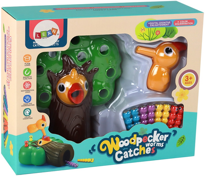 Аркадна гра LEAN Toys Магнітна лови черв'ячка і нагодуй пташку 17318 (5905991001843)