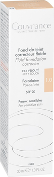 Тональний флюїд Avene Fond De Teint SPF 20 1.0 Porcelain 30 мл (3282770100525)