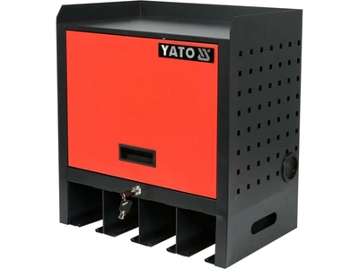 Шкаф для електроінструменту YATO 480x430x280 мм, 4 гнізда, 2 ключі, металева [1]
