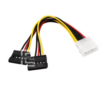 Кабель питания Ewell Molex на два Sata, 20 см (EW781)