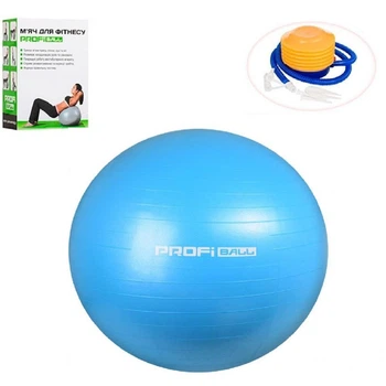 Фітбол м'яч для фітнесу Profi ball 85 см з насосом синій