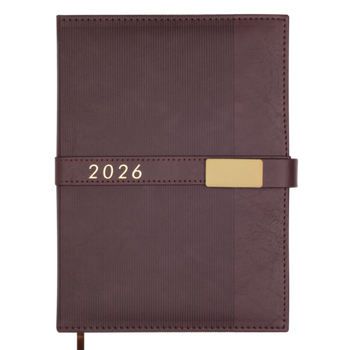 Щоденник датований 2026 BUROMAX А5 LEROY 21145-25 коричневий /BM.21145-25/