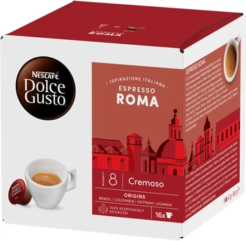 Кофе в капсулах NESCAFE Dolce Gusto Espresso Roma 99.2 г 16 шт (8445290422163)
