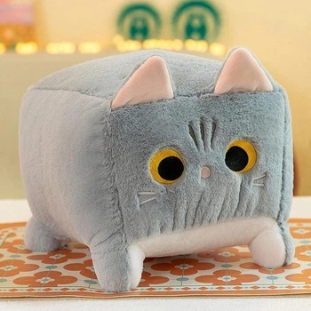 Игрушка Котокуб Детский серый мягкая плюшевая игрушка 40см