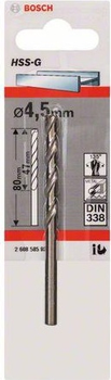 Свердло Bosch HSS-G 4.5 x 80 мм (2608585920)