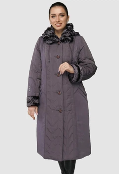 Куртка зимняя длинная Randfline М-255 58 Светло-фиолетовый