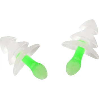 Затички у вуха, беруші ARENA EARPLUG PRO - CLEAR-LIME SILICONE