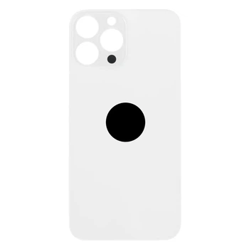 Крышка задняя для iPhone 13 Pro Max с широкой прорезью камеры, белая
