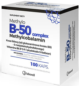 Вітаміни Laborell Methylo B50 Complex 100 капсул (5906660163374)