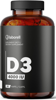 Вітамін D3 Laborell 4000 МО 90 капсул (5902488011026)