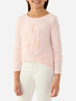 Подростковый лонгслив для девочки Tommy Hilfiger 741488877 140 см Розовый (1159843033)