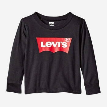 Детский лонгслив для девочки Levi`s 508029399 74 см Черный (1159842885)