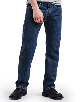 Мужские джинсы Levi's 505 — Dark Stonewash W33 L32 Синий (005054886)