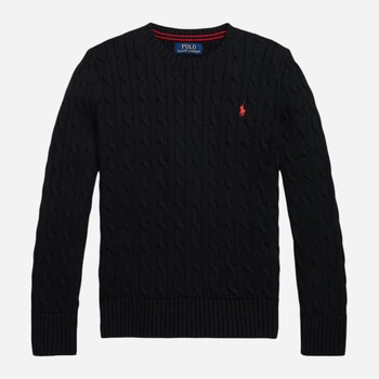 Дитячий в'язаний светр для хлопчика Ralph Lauren 725288917 116 см Чорний (1159843208)