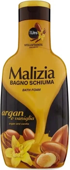 Гель-пена для душа и ванны масло Арганы и Ваниль Malizia Argan and Vanilla 1000 мл