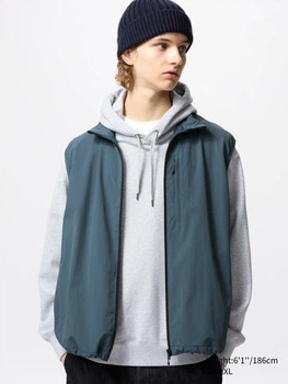 Ветрозащитный жилет Uniqlo 1159836998 (Синий L)