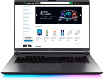 Ноутбук ASUS ROG Strix G18 (2025) G815LR-S9216 (90NR0LT1-M009Y0) Eclipse Gray / 18" IPS WQXGA 240 Гц / Intel Core Ultra 7 255HX / RAM 32 ГБ / SSD 1 ТБ / RTX 5070 Ti, 12 ГБ / LAN