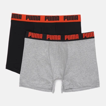 Набор трусов боксеров мужских хлопковых Puma Men Everyday Basic Boxer 2P 93832034 S 2 шт Black/Red (8720245967846)