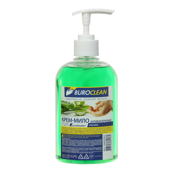 Мило рідке BuroClean 500мл антибактеріальне Алое Вера 10600203 Eurostandart (1/12)