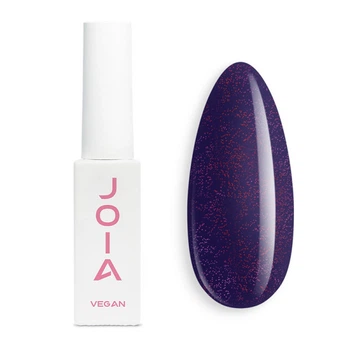 Гель-лак JOIA vegan Memories 03GP Starfall глубокий темно-фиолетовый с блестками 6 мл