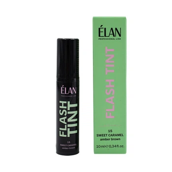 Система прямого окрашивания бровей ELAN Flash Tint 15 Sweet Caramel Amber Brown 10 мл