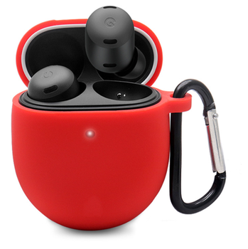 Чехол-накладка CDK для Google Pixel Buds Pro 2 | Silicone Candy Friendly с карабином (016455) (red)