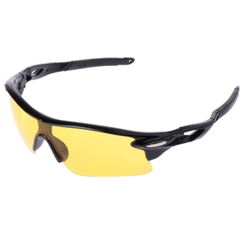 Захисні окуляри для стрільби, вело і мотоспорту Silenta TI8000 Жовті (12615)