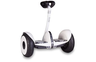 Гироскутер с ручкой для детей и взрослых SNS M1Robot mini (54v) - 10,5 дюймов (Music Edition) White (Белый). 31200