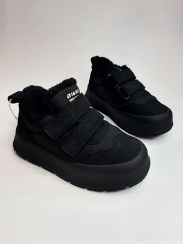 Зимние ботинки для девочки Bi&Ki 01425 А черные р.35-22,5 см