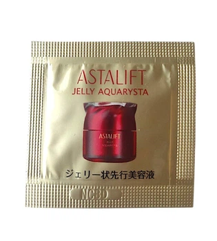 Увлажняющее, укрепляющее желе Fujifilm Astalift Jelly Aquarysta с астаксантином, ликопином и церамидами, пробник 0,5 г