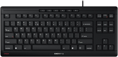 Klawiatura przewodowa Cherry Stream Keyboard TKL USB Black (JK-8600EU-2)