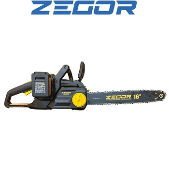 Пила цепная аккумуляторная ZEGOR CSPB-21BL-16" 2*(21 V, 4 Ач) в коробке (Серия PROFESSIONAL)