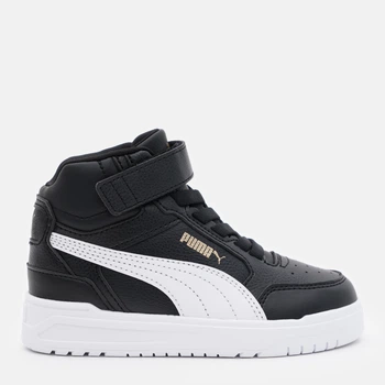 Дитячі демісезонні черевики для дівчинки Puma Shuffle Downtown Mid AC+ PS 40374403 29 (11) Black/White/Gold (4069156750012)
