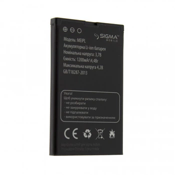 Аккумулятор Sigma Comfort 50 Elegance / Meipl 1200mAh (Аналог Усиленный 1400mAh)