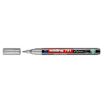 Маркер Edding Paint 1-2 мм круглый серебряный (e-791/54n)
